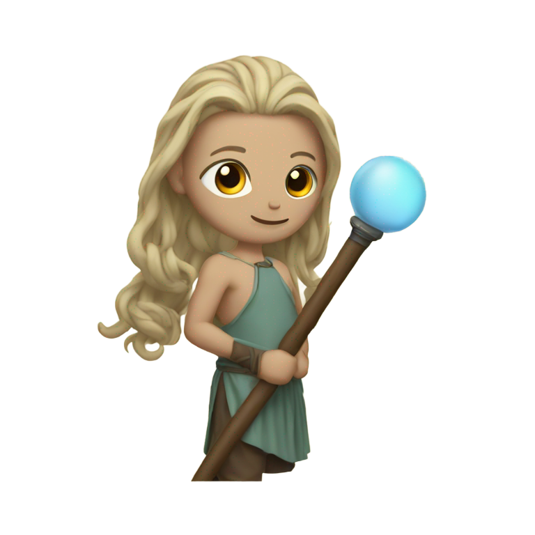 genmoji：毕达哥拉斯拿着魔杖
