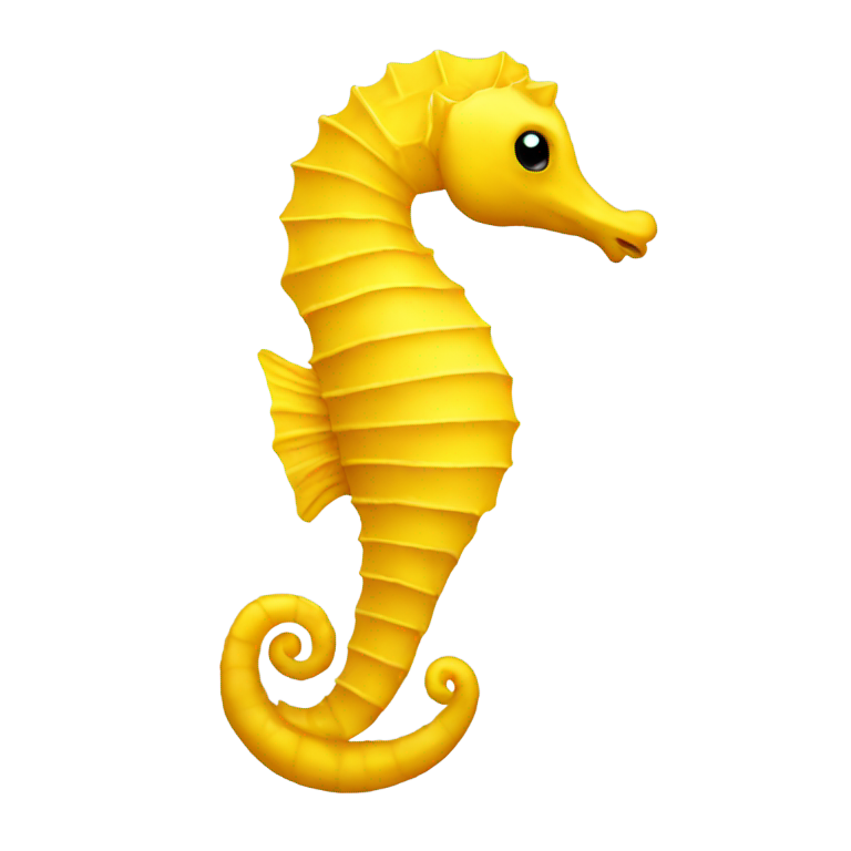 genmoji：Seahorse all yellow