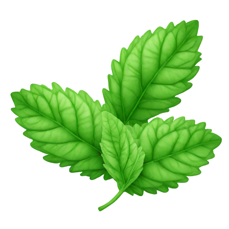 genmoji：一片薄荷叶