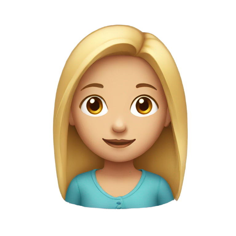 genmoji：一个小女孩