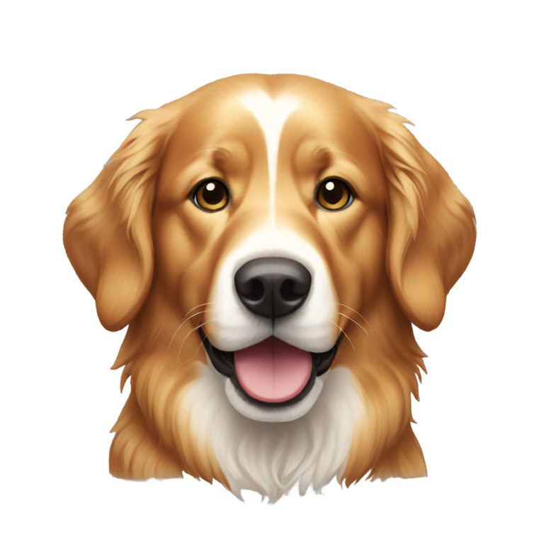 genmoji：雪地红金毛寻回犬