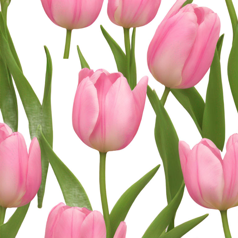 genmoji: light pink tulip