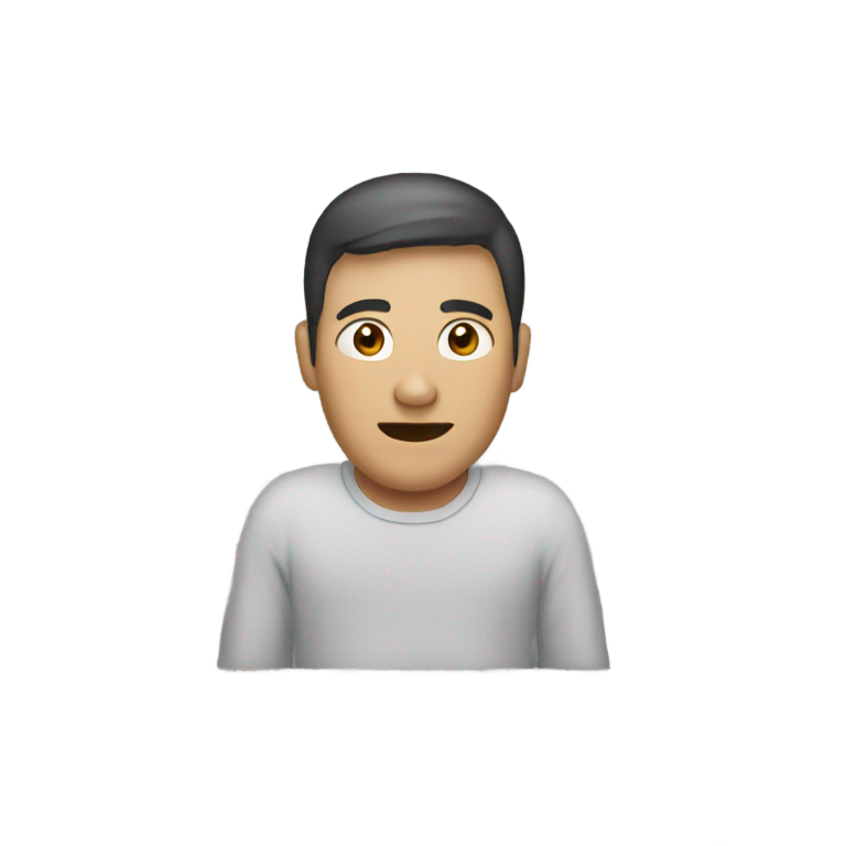 genmoji : Un homme se masturbant