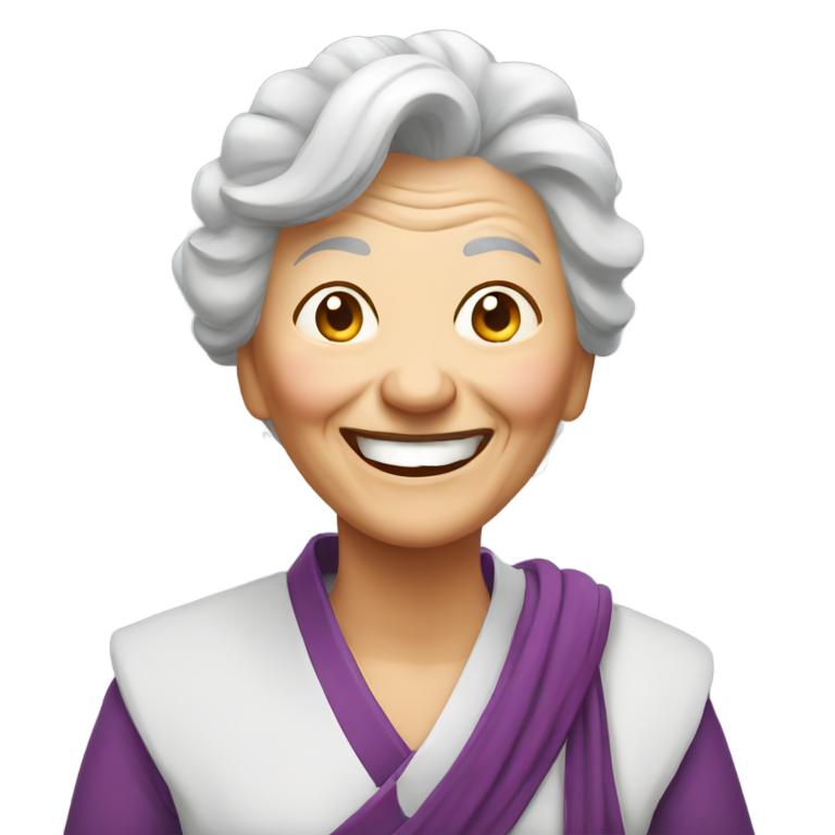 genmoji：老奶奶忍者搞笑