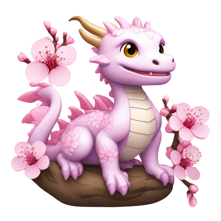genmoji：樱龙樱花