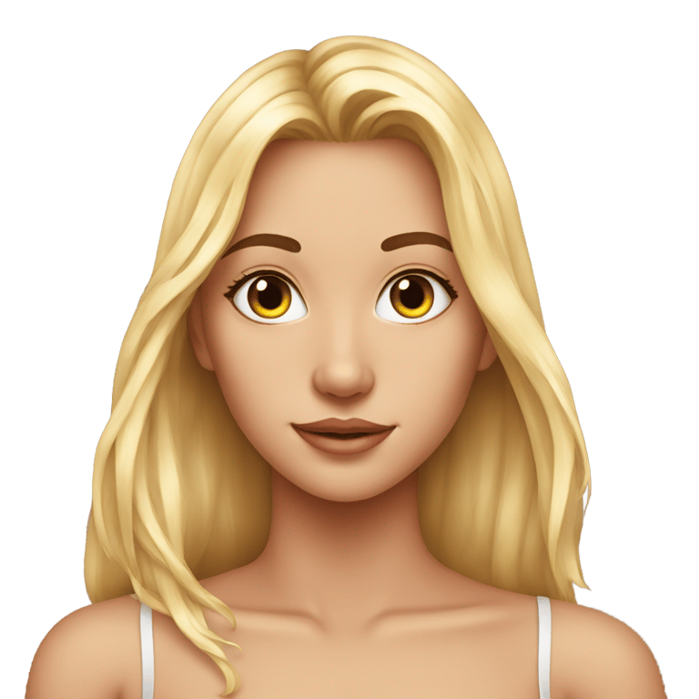 genmoji: very hot 19 yearsold  girl with smallest bra