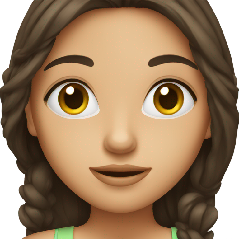 genmoji : Une fille brune