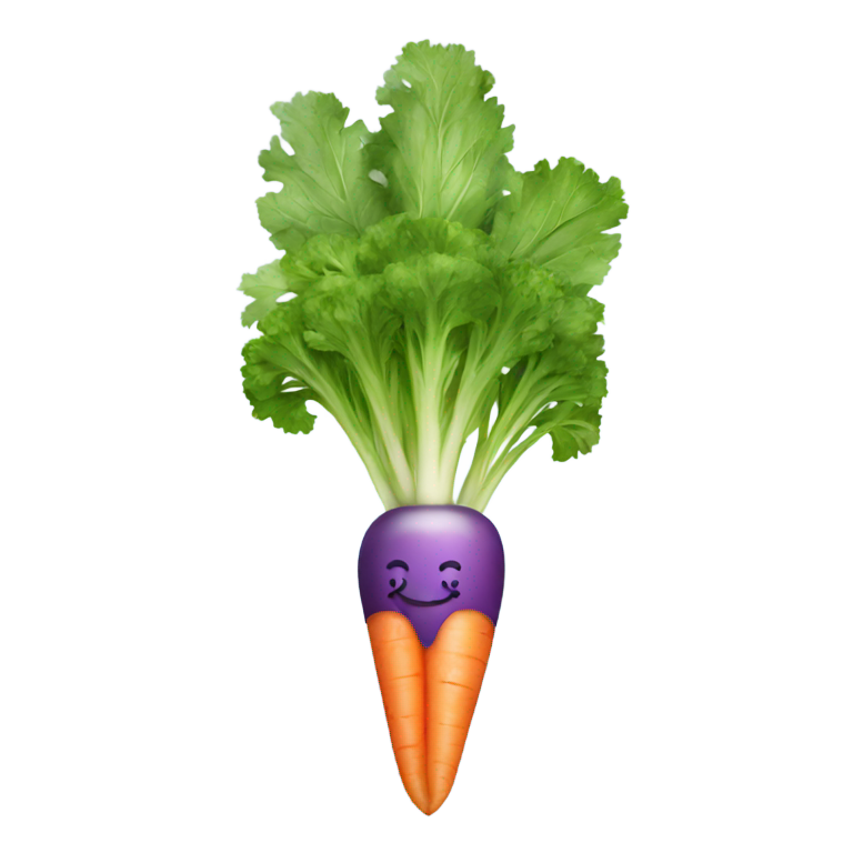 genmoji：人吃蓝胡萝卜