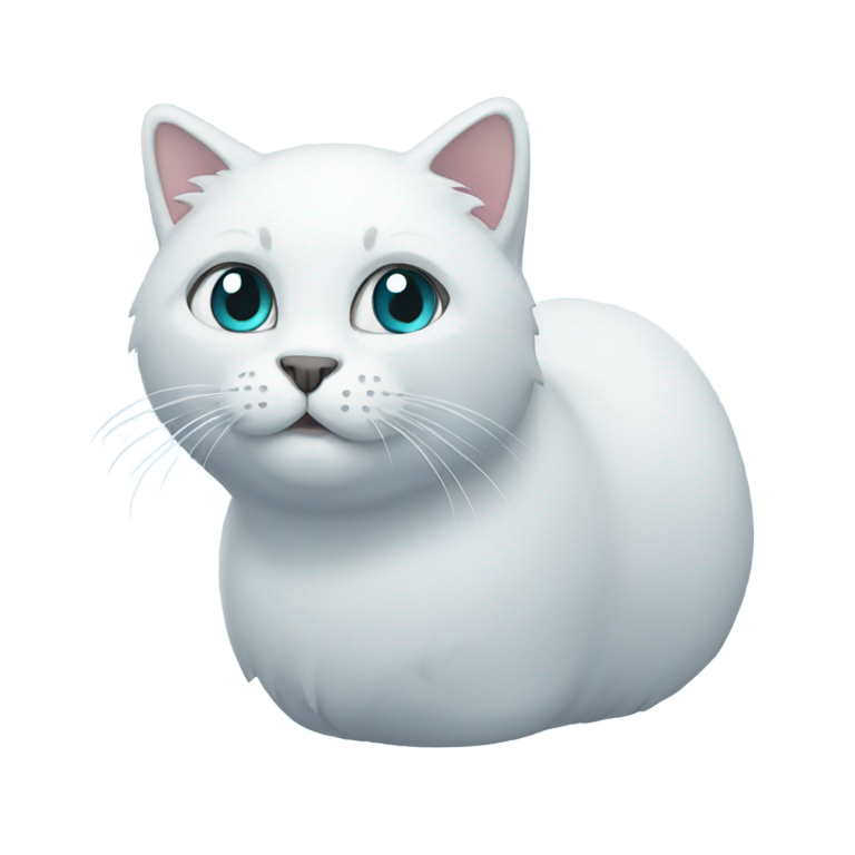 genmoji : Un chat de glace