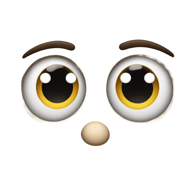絵文字：Emoji face with big eyes
