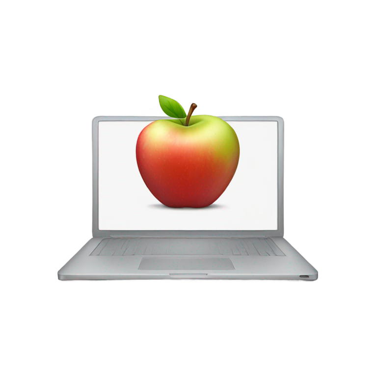 絵文字：アップルのラップトップ