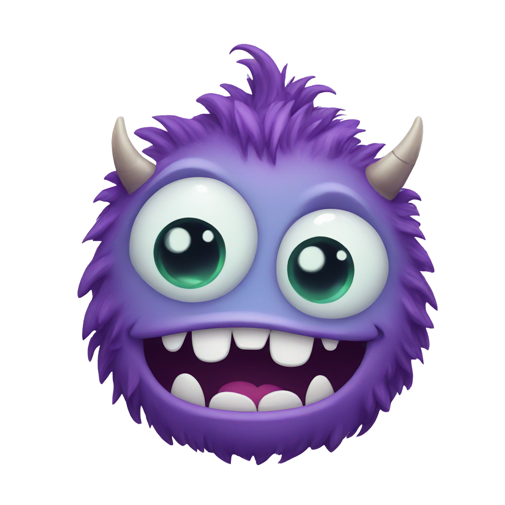 genmoji: cute monster