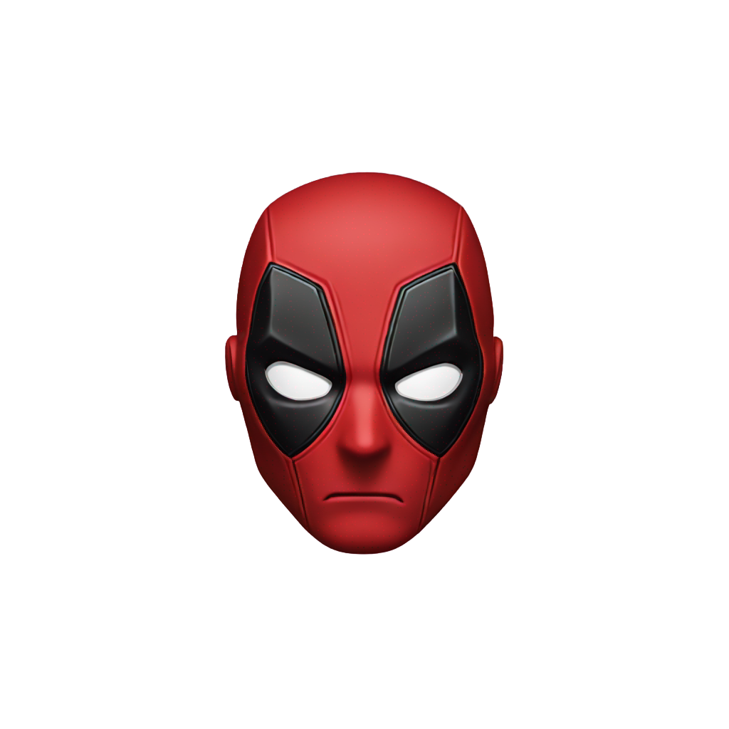 genmoji: deadpool face