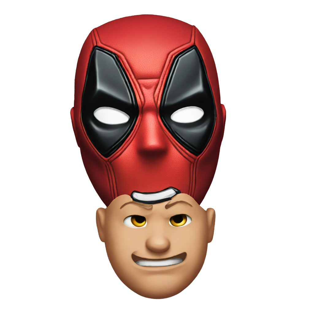 genmoji: deadpool face