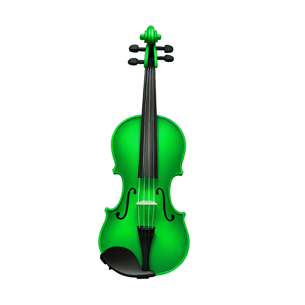 genmoji: Green violin