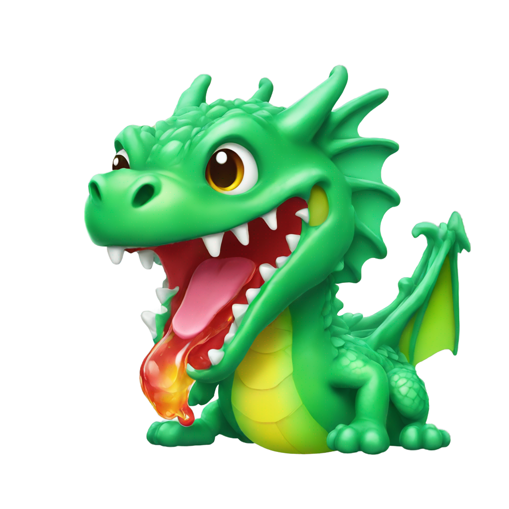 genmoji: gummy dragon