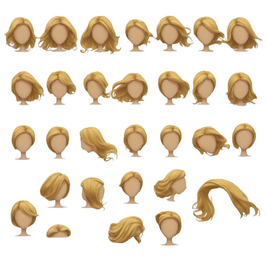 genmoji: hair flip women