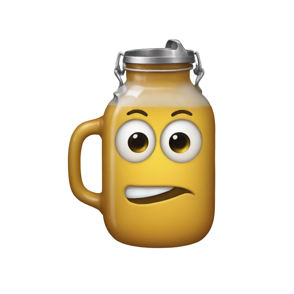 genmoji: jonsey with  a chug jug