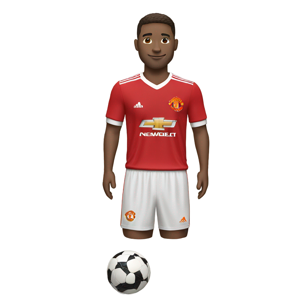 genmoji: manchester united 24/25 home kit