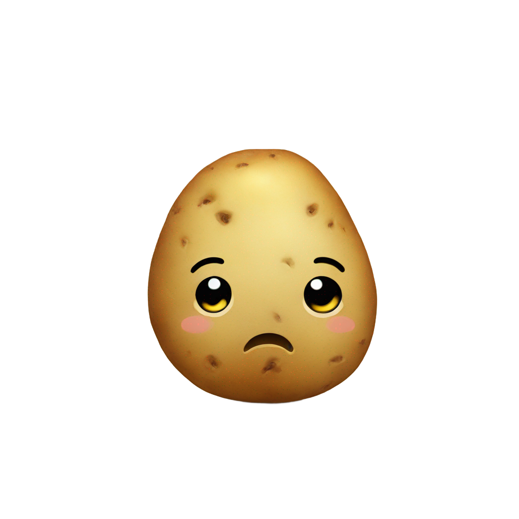 genmoji: Sad potato