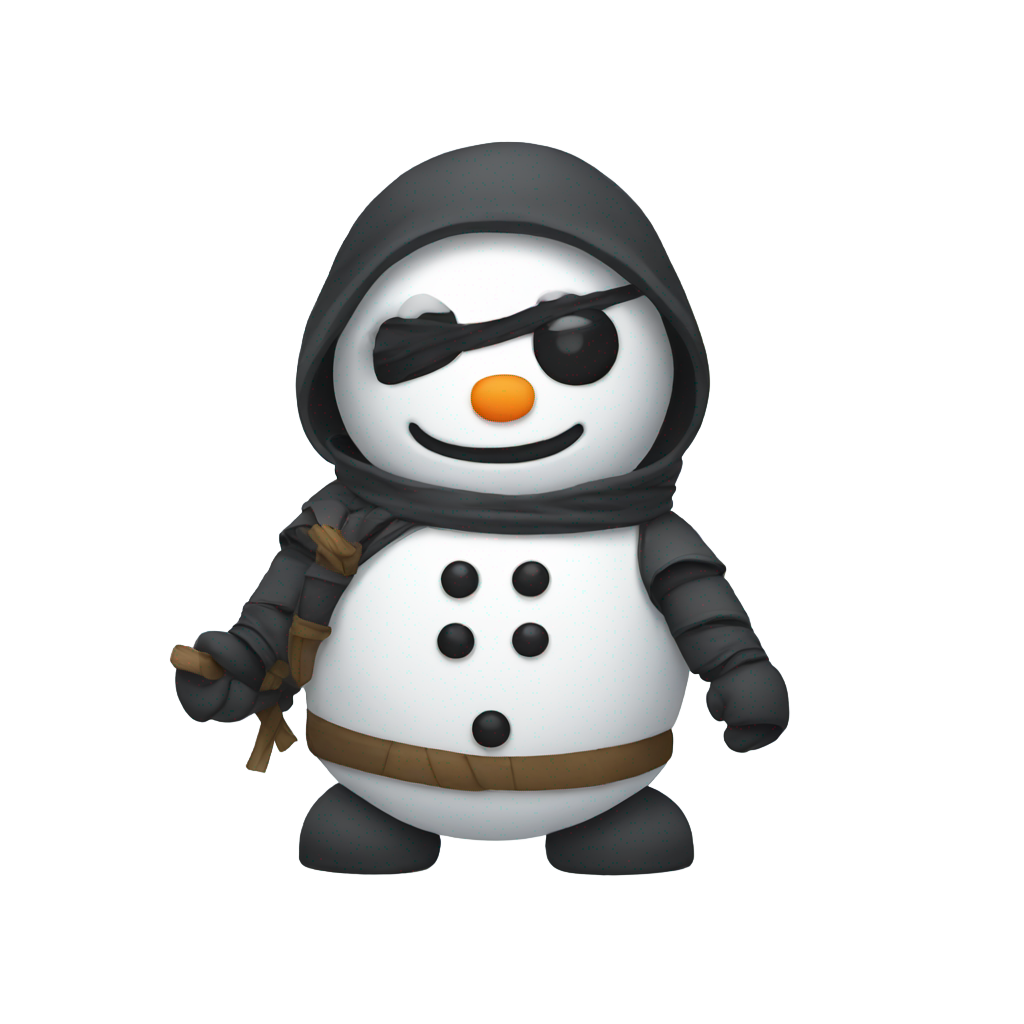 genmoji: snowman ninja