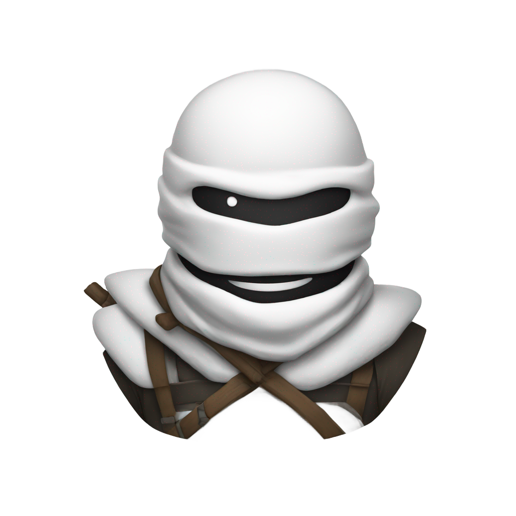 genmoji: snowman ninja