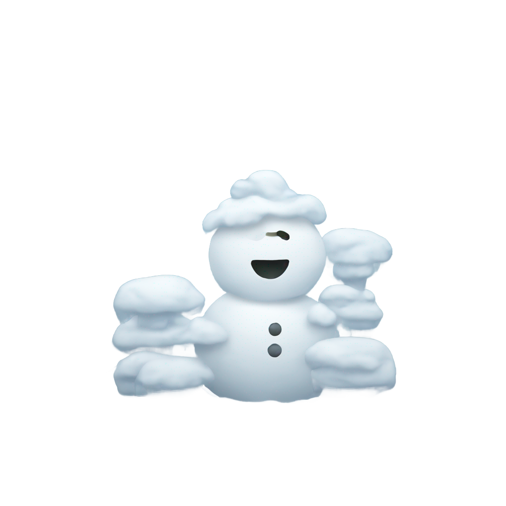 genmoji: Snowy background